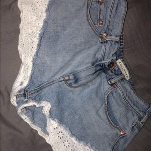 High rise shorts
